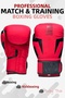 High Quality Professional Leather Boxing Gloves Kick Boxing Muay Thai 12 oz Boxing Match and Sparring Gloves