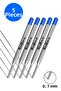 Scrikss Blue Ballpoint Pen Refill Metal 0.7mm 5 Pieces Ballpoint Pen Refill Ballpoint Pen Refill