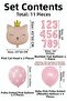 Pink Cat Themed 5Th Birthday Foil Balloon Set 11 Piece Party Decoration - 2