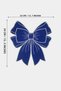 Bow Sax Fabric Bow Form White Embroidered American Service 35X39 cm - 1 Piece - 2
