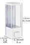 Wall Mounted Manual Liquid Soap Dispenser Adhesive and Screw Mounting Non-Spill Soap Dispenser - 3