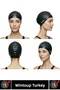 # Bone Flexible Soft Silicone Pool Sea Swimming Waterproof Ear Protection Large Size Hair Cap 2 Pieces - 2
