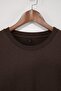 Koyu Kahverengi Regular/Normal Kesim İçi Polar/Sıcak Tutan Sweatshirt TMNAW21SW1208 - 5
