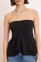 Black Ruched Detail Layer Layered Woven Blouse Twoss26Bz00327 - 6
