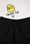 Ekru Regular Cut Duck Printed Cotton Pajama Set Tmnss26Pt00027 - 8