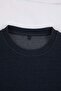 Navy Blue Off-Shoulder Regular Fit Tok Fabric Tracksuit Set Tmnss26Em00003 - 5