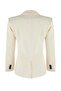 Limited Edition Kırık Beyaz Fitted/Vücuda Oturan Dokuma Blazer Ceket TWOSS26BC00021 - 10