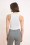 Ecru Heart Fitted/Halter Neck Sleeveless Cotton Stretch Knitted Undershirt Twoss26Al00060 - 4
