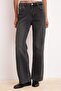 Siyah More Sustainable YUMUŞACIK Tencel Karışımlı Yüksek Bel Wide Leg Jeans TWOSS26JE00134 - 4