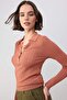 Wardrobe Essentials Tile Ribbed Polo Neck Slim Knit Sweater Twoss26Kz00004 - 4