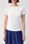 Wardrobe Essentials-Light Pink Fitted/Bodycon Boat Neck Knitted T-Shirt Twoss26Ts00070 - 2