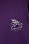 Purple 100% Cotton Oversize/Wide Fit Galaxy Printed Plus Size Knitted T-Shirt Tbbss26Bf00009 - 5