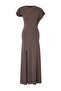 Trendyol Studio Collection Haki Bodycon Melek Kol Kısa Kollu Esnek Örme Elbise TWOSS26EL00393 - 5