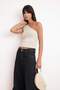 Taş Ruched Detail Fitted/Fitted One Shoulder Stretchy Knitted Blouse Twoss21Bz0590 - 2