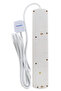 5 Way Universal Power Extension Socket With Surge Protection Individual Switches Indicators 3M 13A - 2