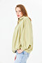 Women's pleated jacket zippered oversize women's poncho - 3