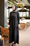 Tesettür Sehra Long Dress Black - 3