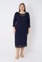 Women's Long Sleeve Lace Detail Dress 7133 - 2