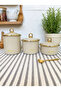 Enamel Spice Jar Set, Set of 3 Jars, Sand Beige - 4