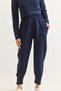 Women's Modal Scuba high waist Jogger Pants tracksuit navy blue - 3