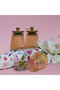 Rose Deluxe Glass 3-Piece Spice Set