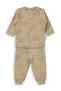 Teddy Bear Printed 6-18 Months Pajama Set - Brown