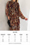 women's skirt layered leopard print chiffon dress NBKKLF2036 - 2