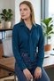 Women's Petrol Tie Detailed Shirt Arm-25Y 001030