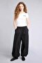 100% Cotton Balloon Fit Regular Waist Poplin Trousers G9509Ax26Sp - 3