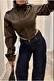 Women's New Season Corset Detail Cropped Leather Jacket - 2