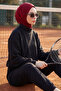 Combed Cotton Bonnet with Neck Covering Feature and Headphone Opening, B-94, Burgundy