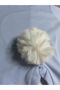 Baby Rabbit Themed Romper and Hat Set with Pompom Ears - 4