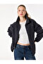 Long Sleeve Stand Collar Pocket Detailed Zippered Oversize Plush Jacket