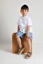 Archie Double Velcro Leather Unisex Kids Sandals Sand Color - 4