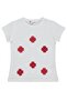 Floral T-Shirt for Ages 4-9 - Off-White