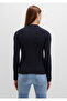 Wool Blend Navy Blue Knitwear Polo 1710838-70489 - 5