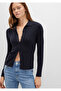 Wool Blend Navy Blue Knitwear Polo 1710838-70489