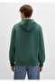 Men's Hooded Sweatshirt - M065809-71580-Fw, Deep Forest Green - 4
