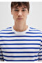 Striped T-Shirt Loose Fit / Loose Relaxed Fit 0612857-70907 - 7