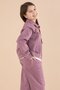 Dusty Rose Cute Character Printed Jacket and Trousers 3-Piece Girls' Set 23587 - 7