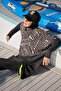 Parachute Black Full Covered Hijab Swimsuit M2327 - 7