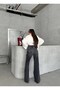 Women's High Waist Flared Jean Pants – 100% Cotton - 3
