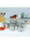 10Pcs Stainless Steel Cookware Set, Dishwasher Safe, RF10390