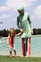 Mold Green Children's Colorful Stripe Detailed Design Swimsuit K2210 - 8