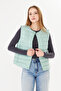 Women's vest snap closure padded vest - 2
