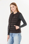 Women's vest snap closure padded vest - 2