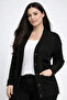 Women's Basket Knit Tunic Cardigan with Pockets - 2
