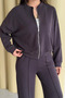 Women's Oversized Zippered Modal Sports Set Wide Leg Wide-Leg 1194 - Form Series - 2