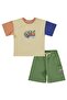 Ceww Printed 2-5 Years Old Set - Khaki