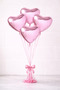 5 Pieces Pink Heart Foil Balloon 45 cm Candy Pink Shiny Baby Shower Heart-Shaped Marriage Proposal Romantic - 2